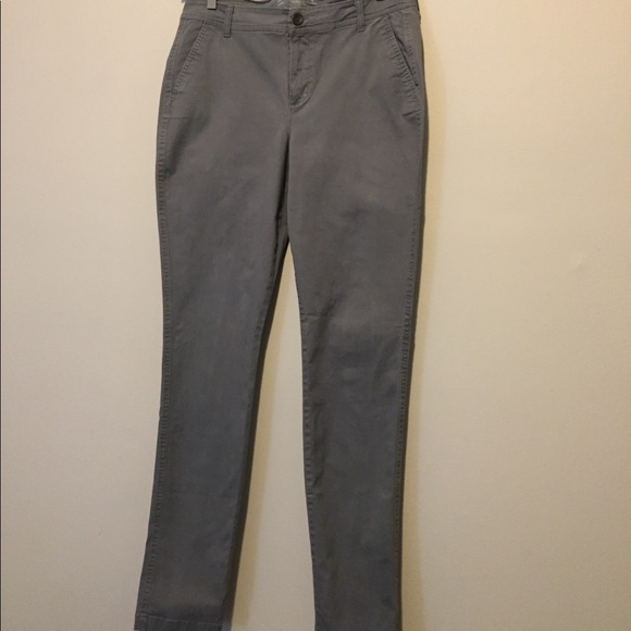 Old Navy Pants - Tall 12 Skinny Ajusté Gray Khakis by Old Navy